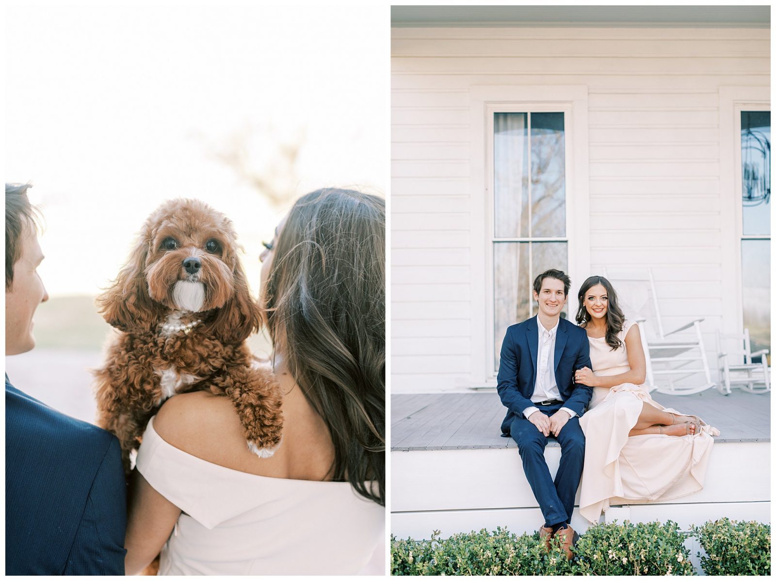 Engagement Session with Puppies at LaChute Plantation Elizabeth Watts